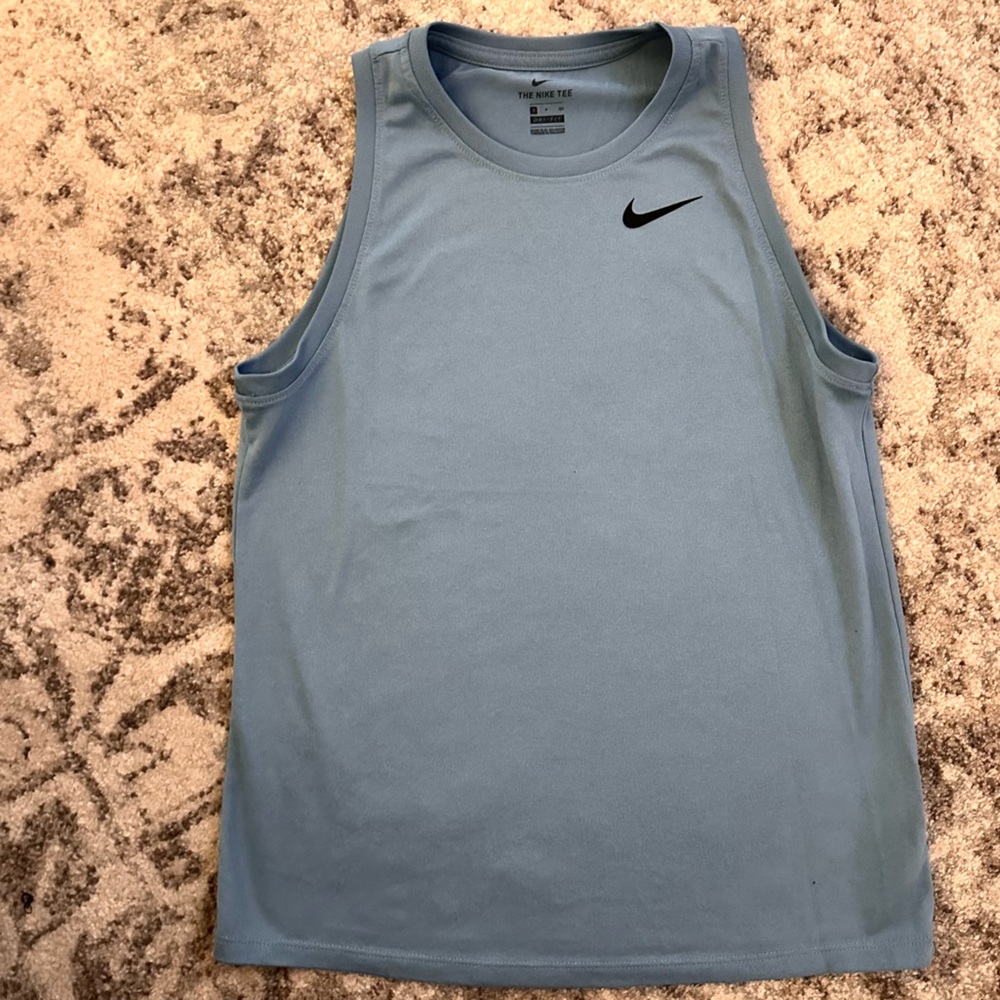 Nike Blue Muscle Tee for Effortless Style